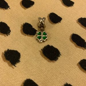 Pandora Bracelet Charm Heart Four Leaf Clover